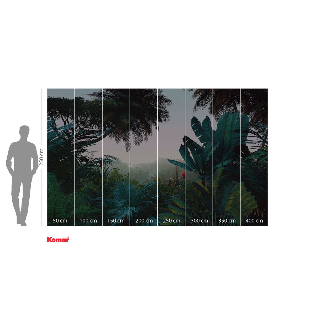 Komar  Vlies Fototapete Jungle Morning 400x250 cm Bild 3