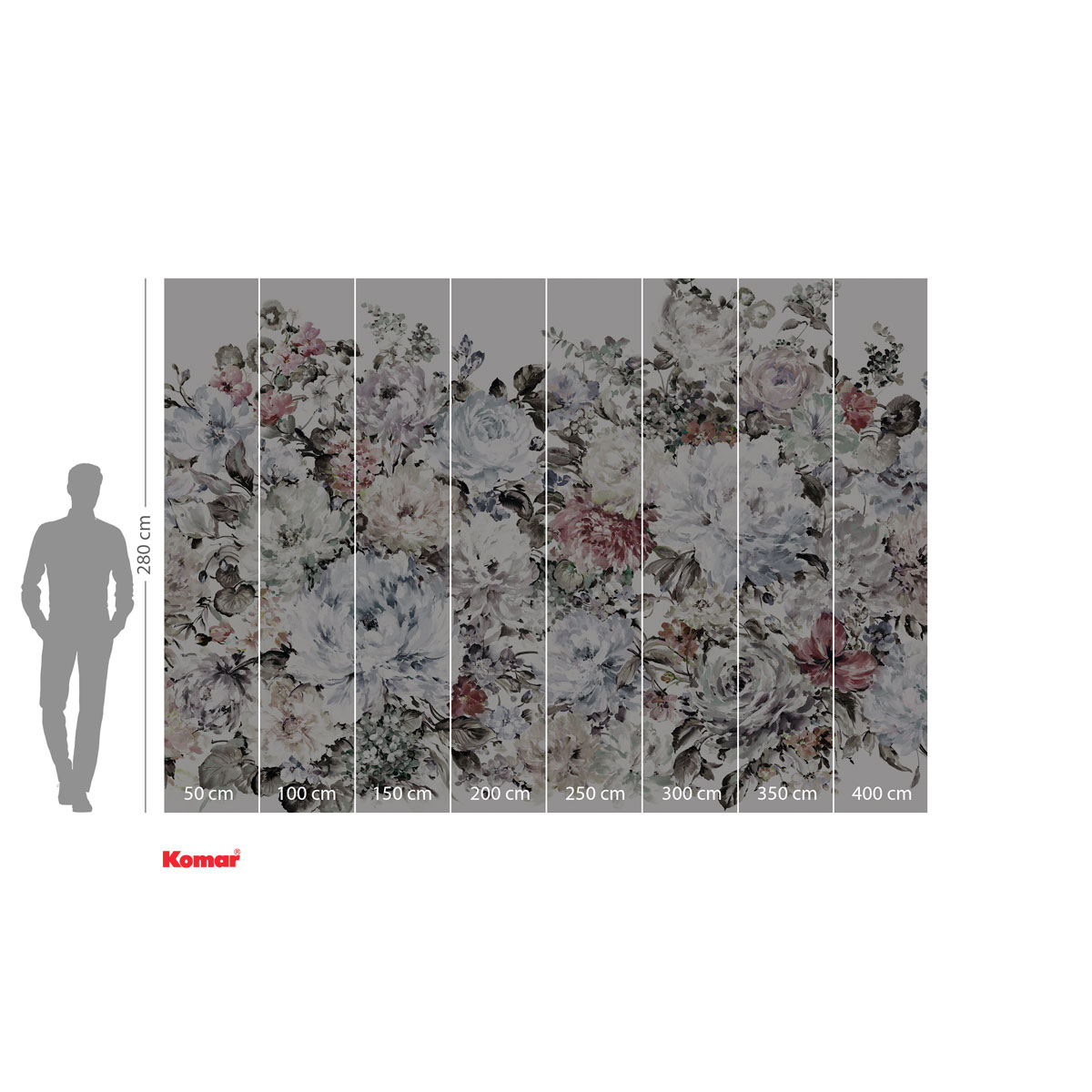 Komar  Vlies Fototapete Posy 400x280 cm Bild 3