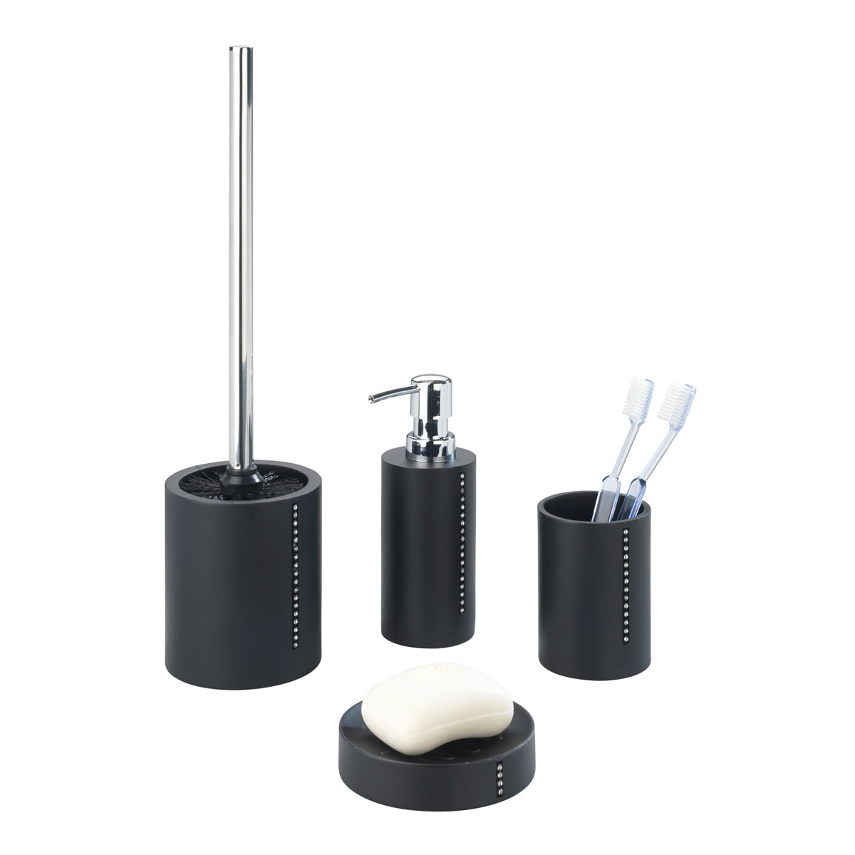 Wenko Zahnputzbecher Diamond schwarz Bild 2