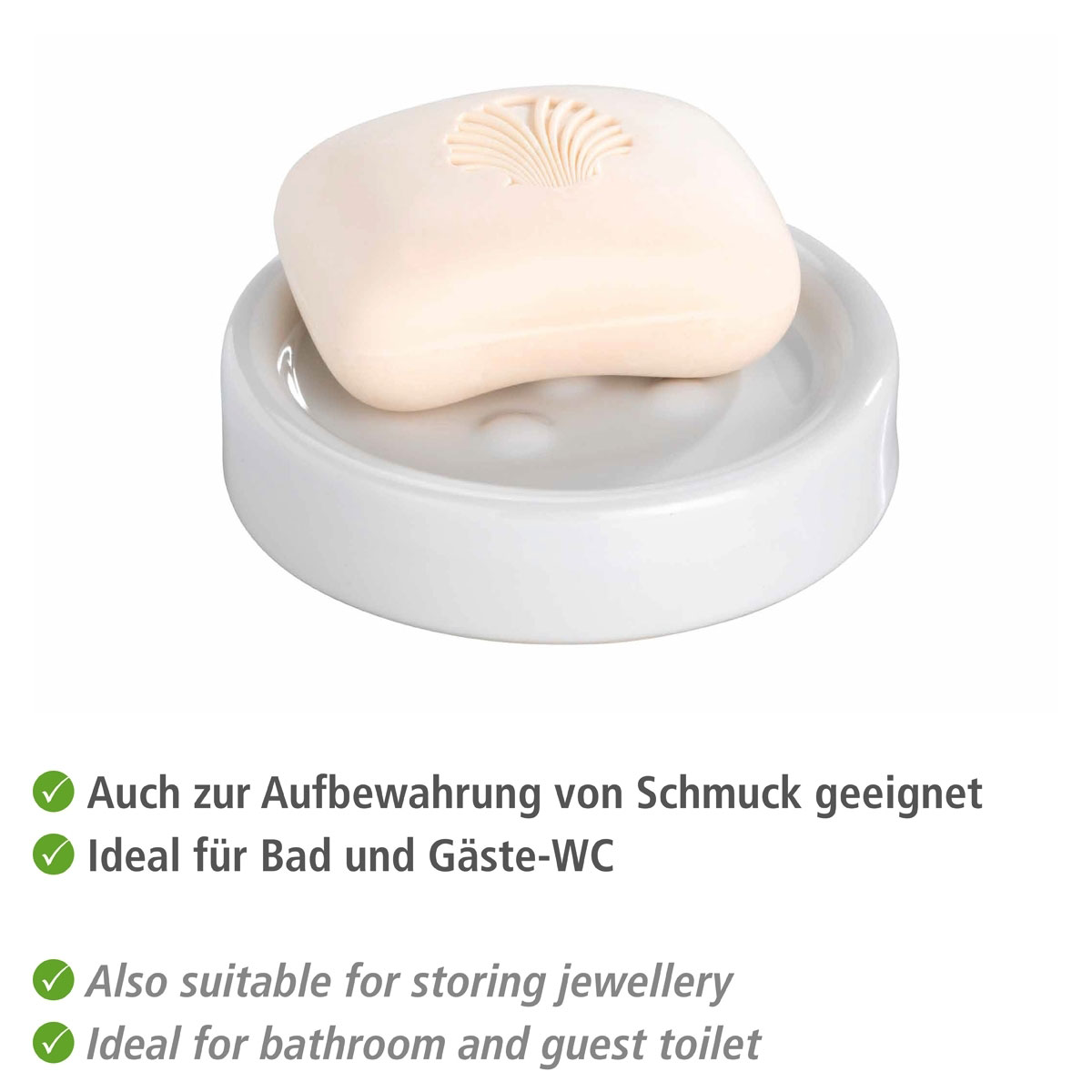 Wenko Seifenablage Polaris weiß Bild 3