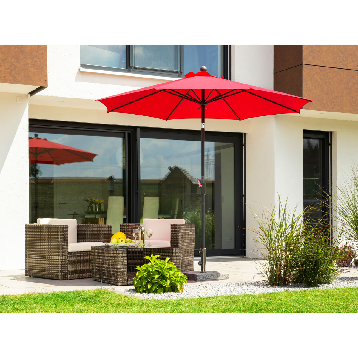 Schneider Schirme Sonnenschirm Harlem 270 cm Rot Bild 7