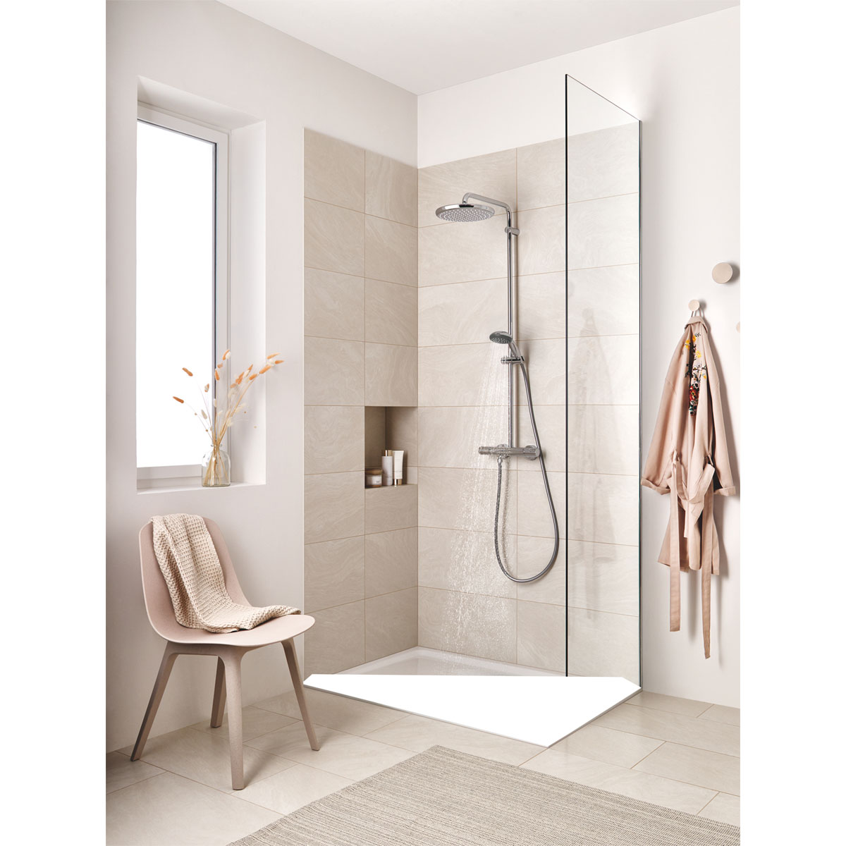 Grohe Duschsystem Vitalio Start System 250 silber 3 Strahlarten Bild 5