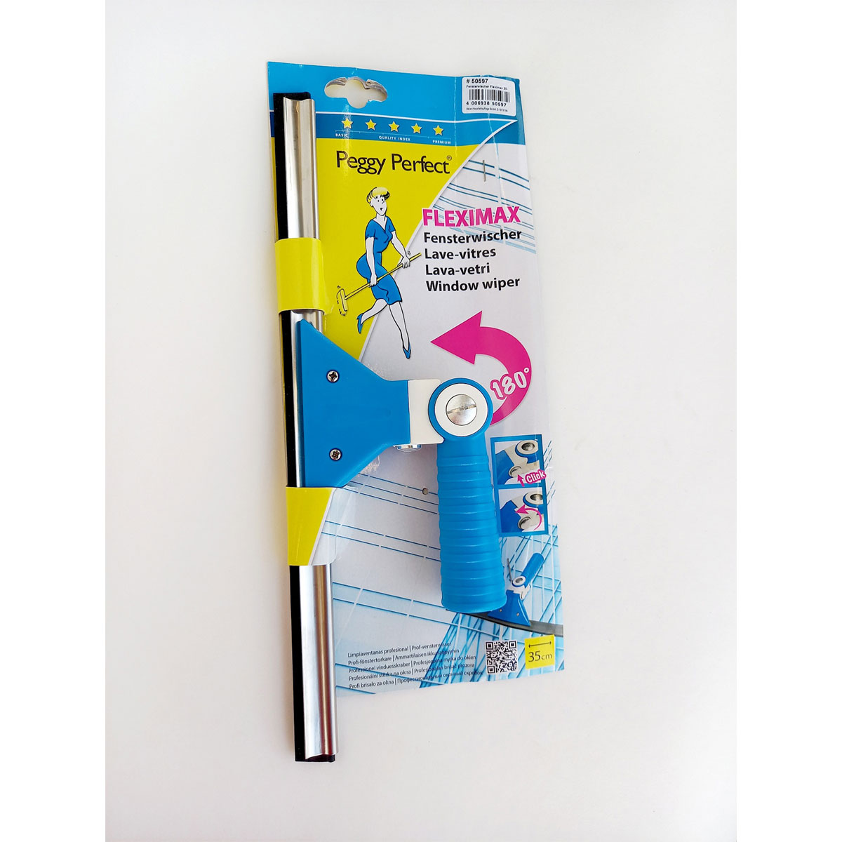Peggy-Perfect Fensterwischer Fleximax mit drehbarem Griff Bild 1