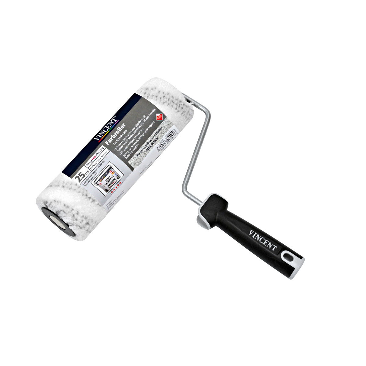 Vincent Farbroller-Set GreyTop Innen grob 25 cm
