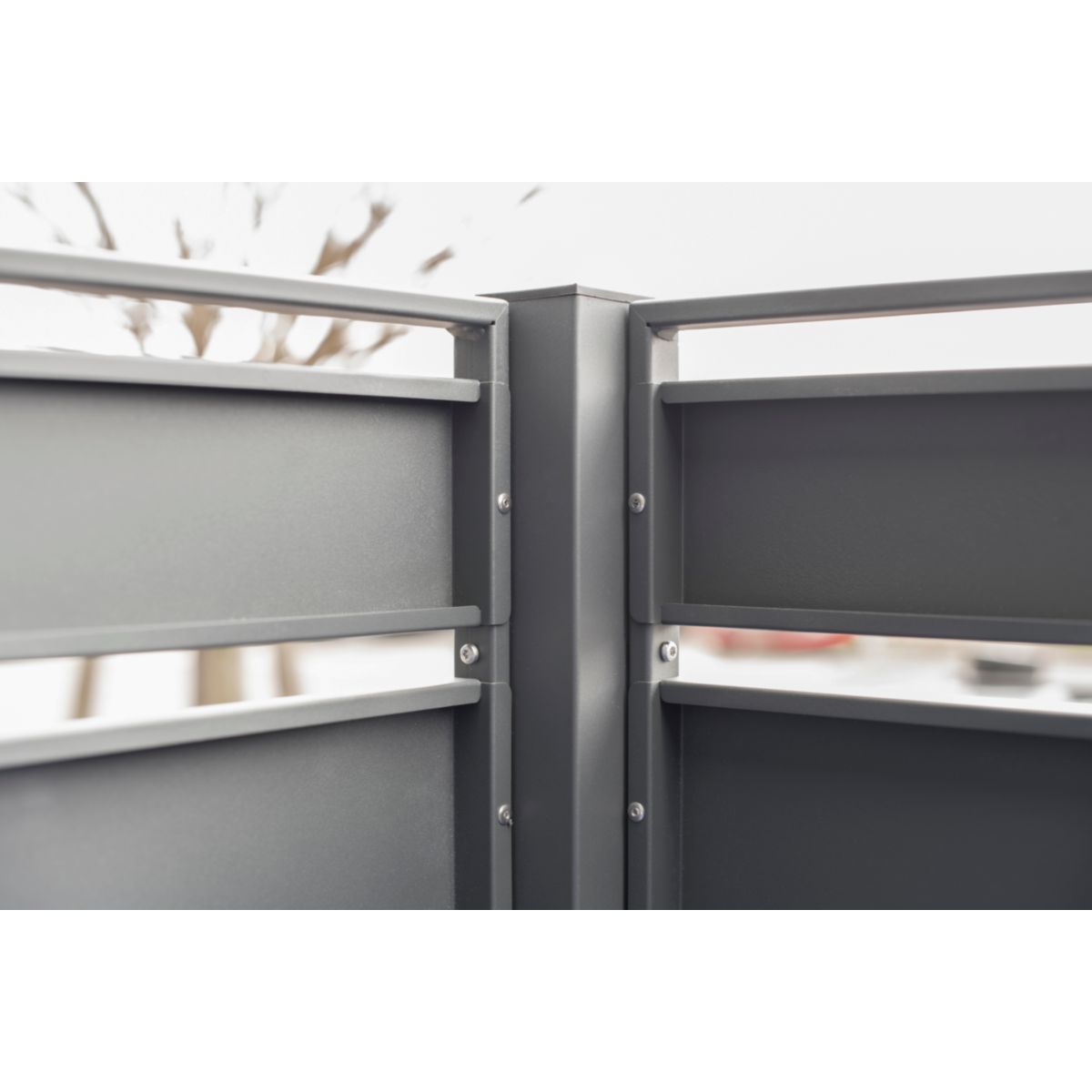 Westmann Mülltonnenverkleidung Planum 3x 240 L 1er Box 90x250x150 cm Bild 6