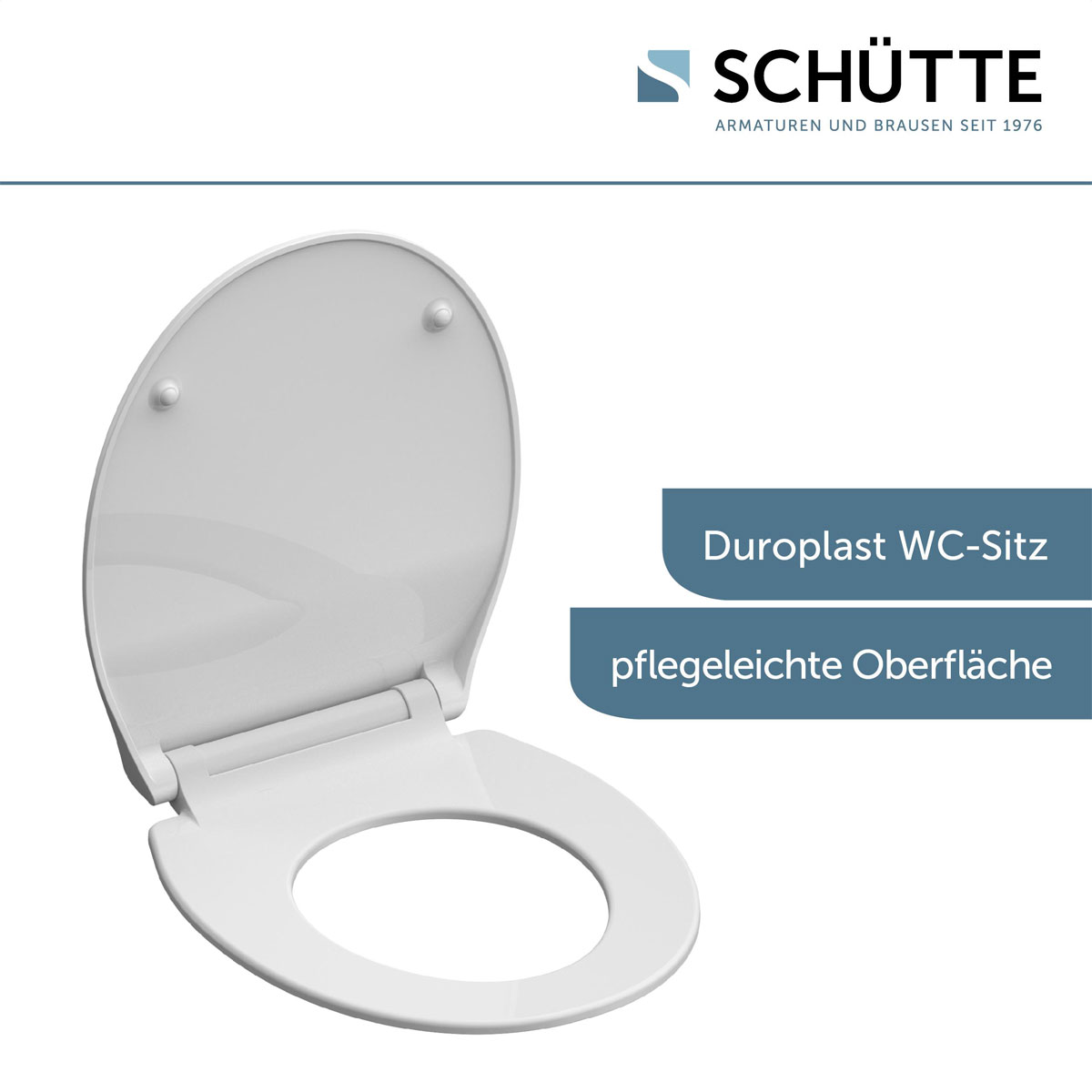 Schütte Duroplast WC-Sitz SLIM WHITE mit Absenkautomatik und Schnellverschluss Bild 4