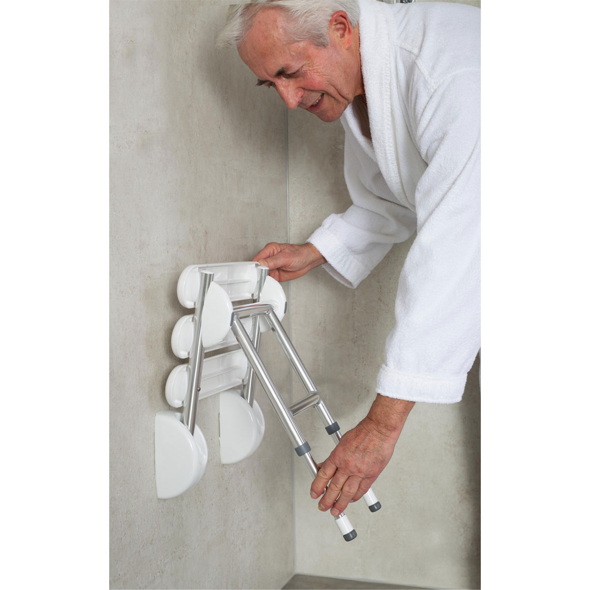 Ridder  XL-Adapter für Duschklappsitz Pro chrom Bild 6