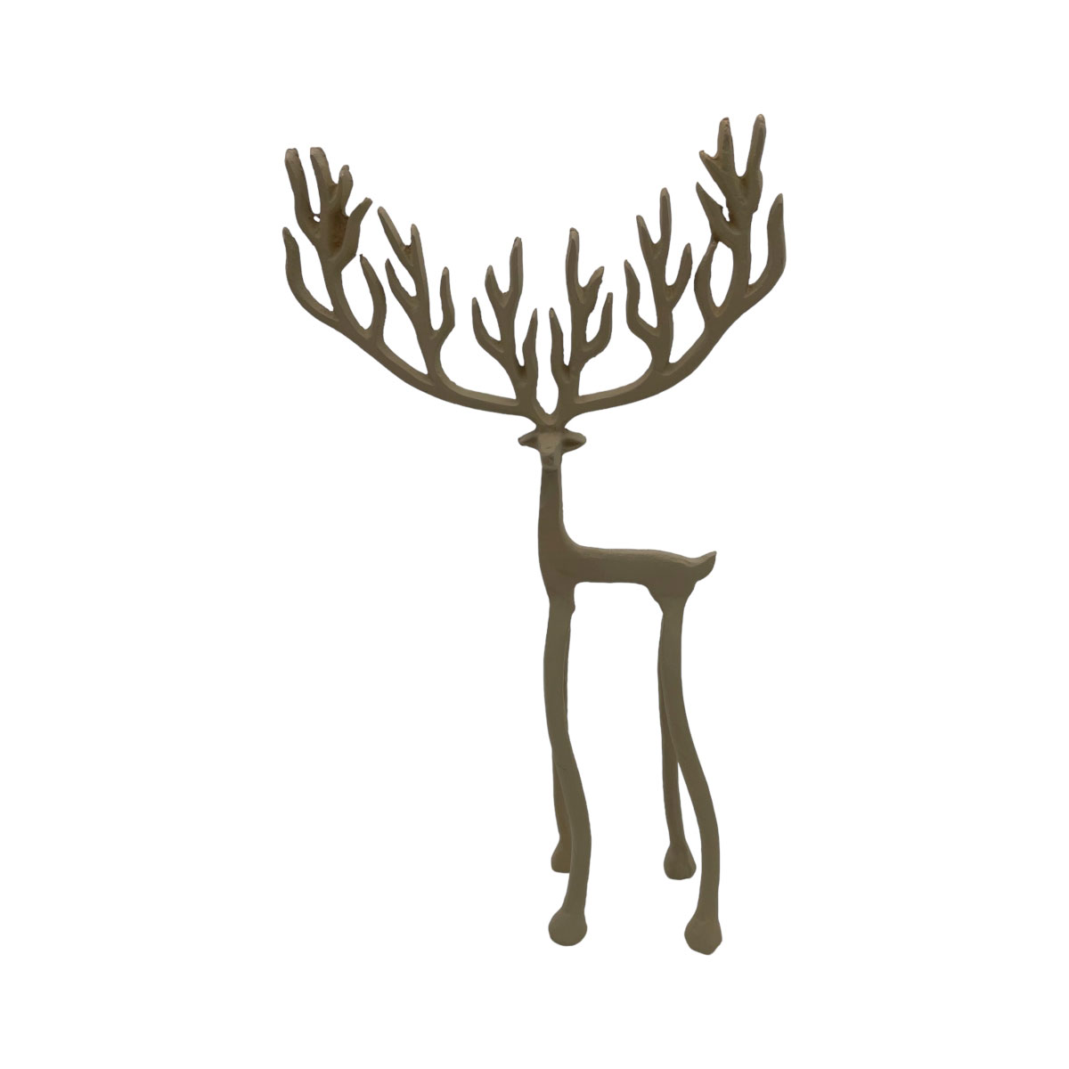 Alu-Hirsch 23x8x40cm grau