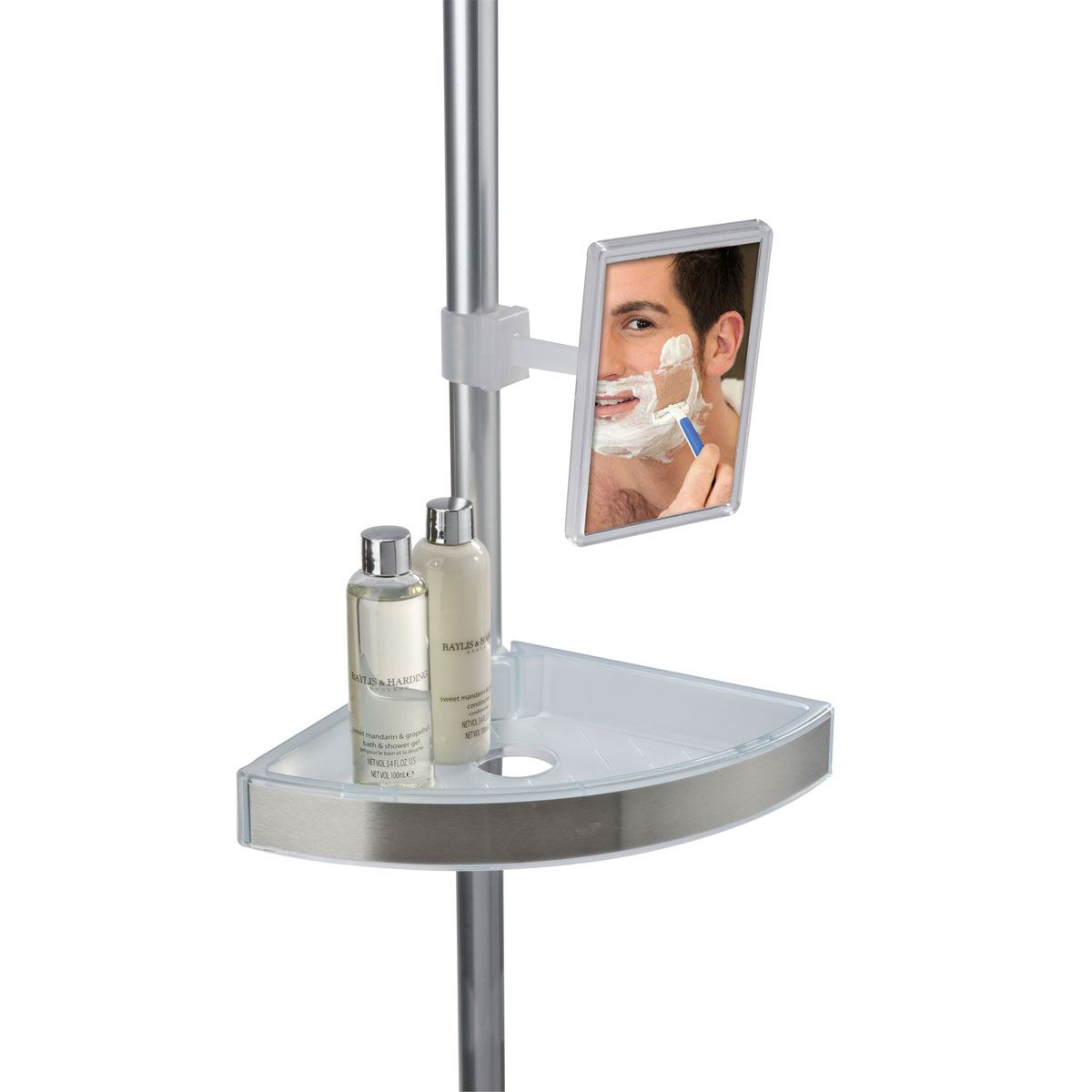 Wenko Teleskop Duschecke Premium satiniert Bild 3