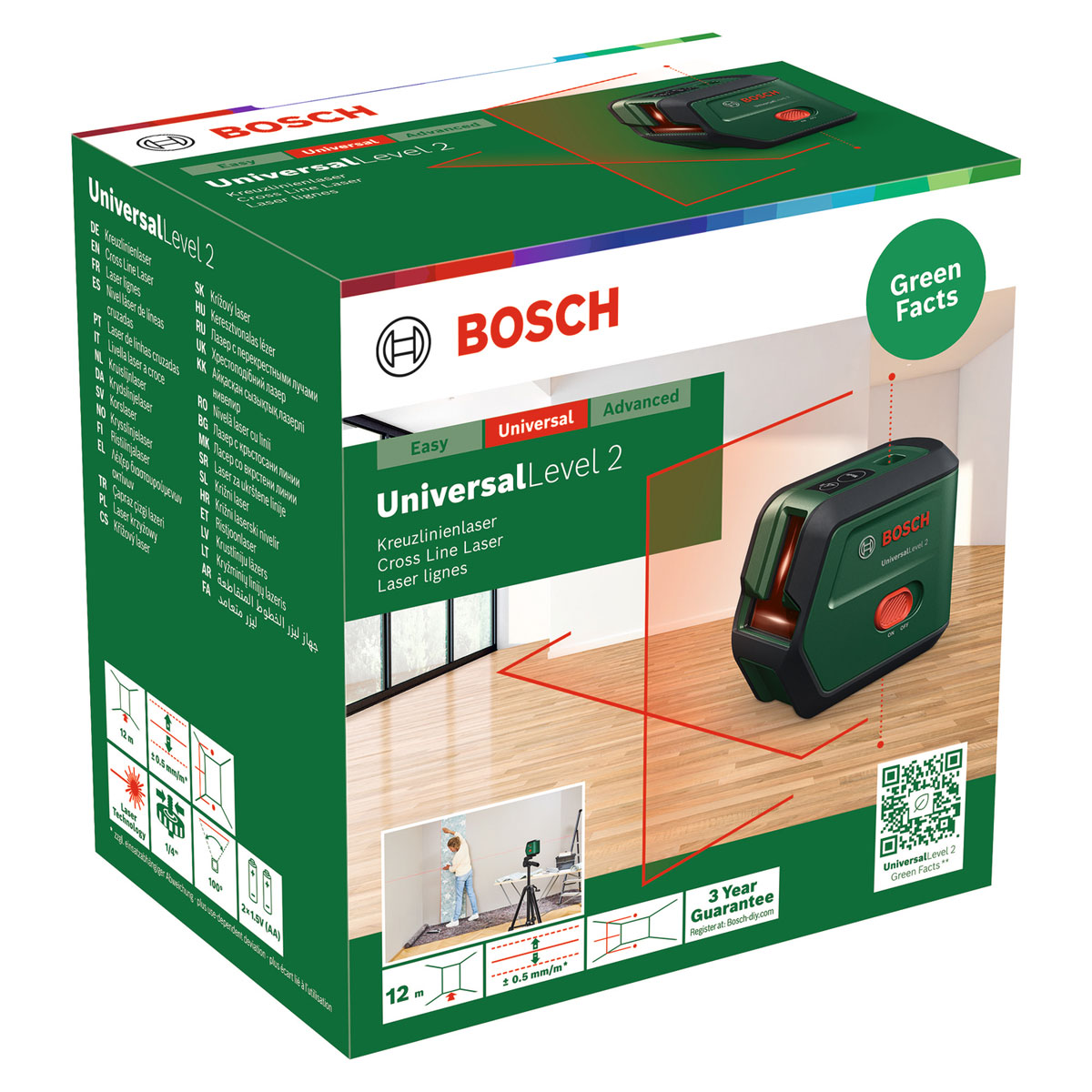 Bosch Kreuzlinienlaser Universal Level 2 Basic Bild 4