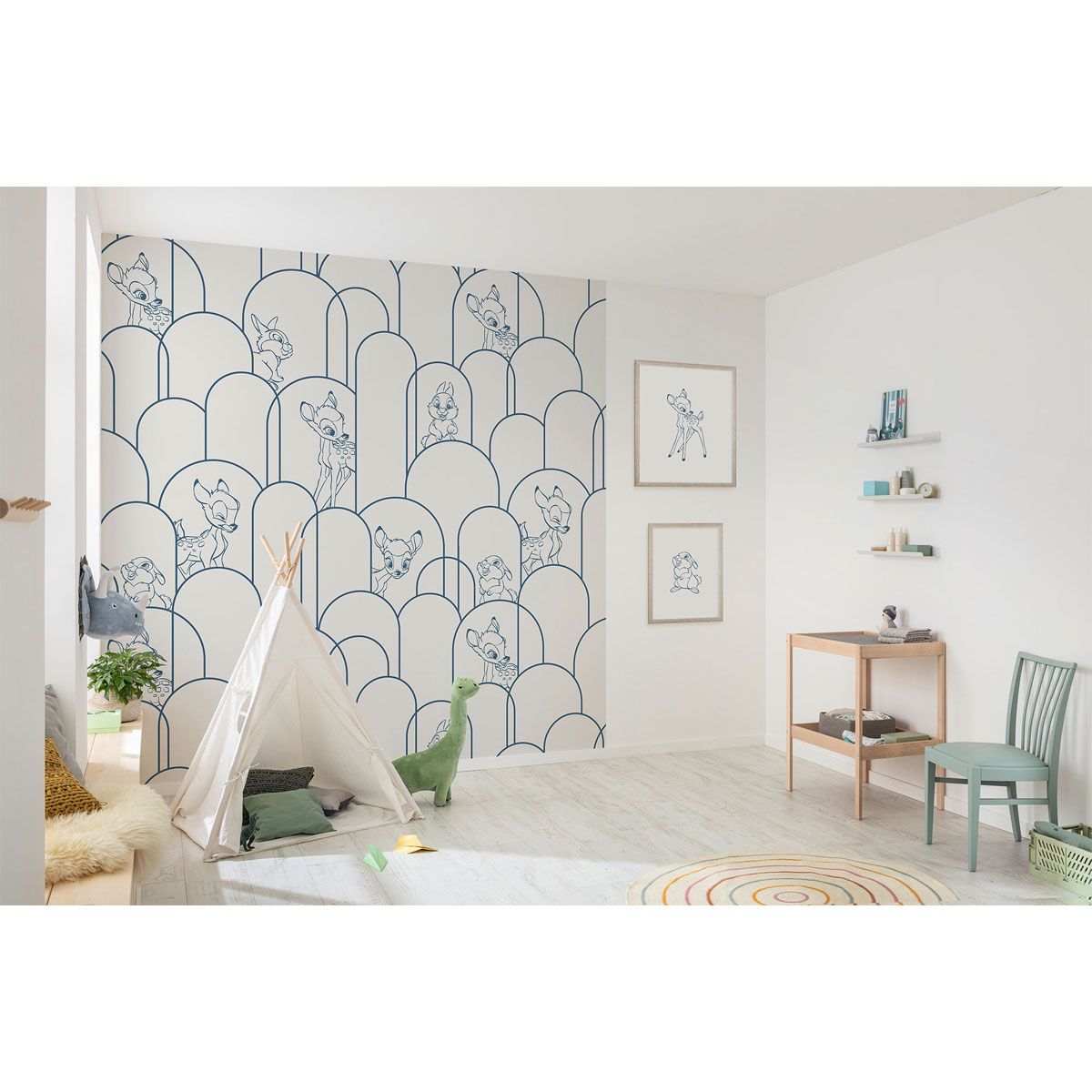 Komar  Vlies Fototapete Hide away Bambi 250x250 cm