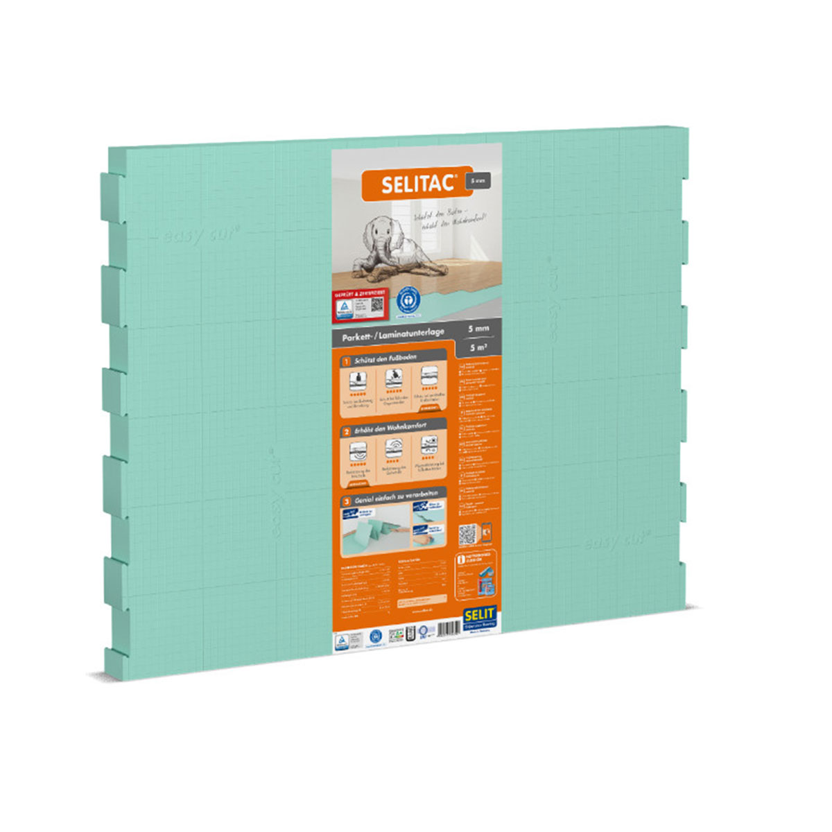 Selit  SELITAC 5 mm Parkett-/ Laminatunterlage 5m²
