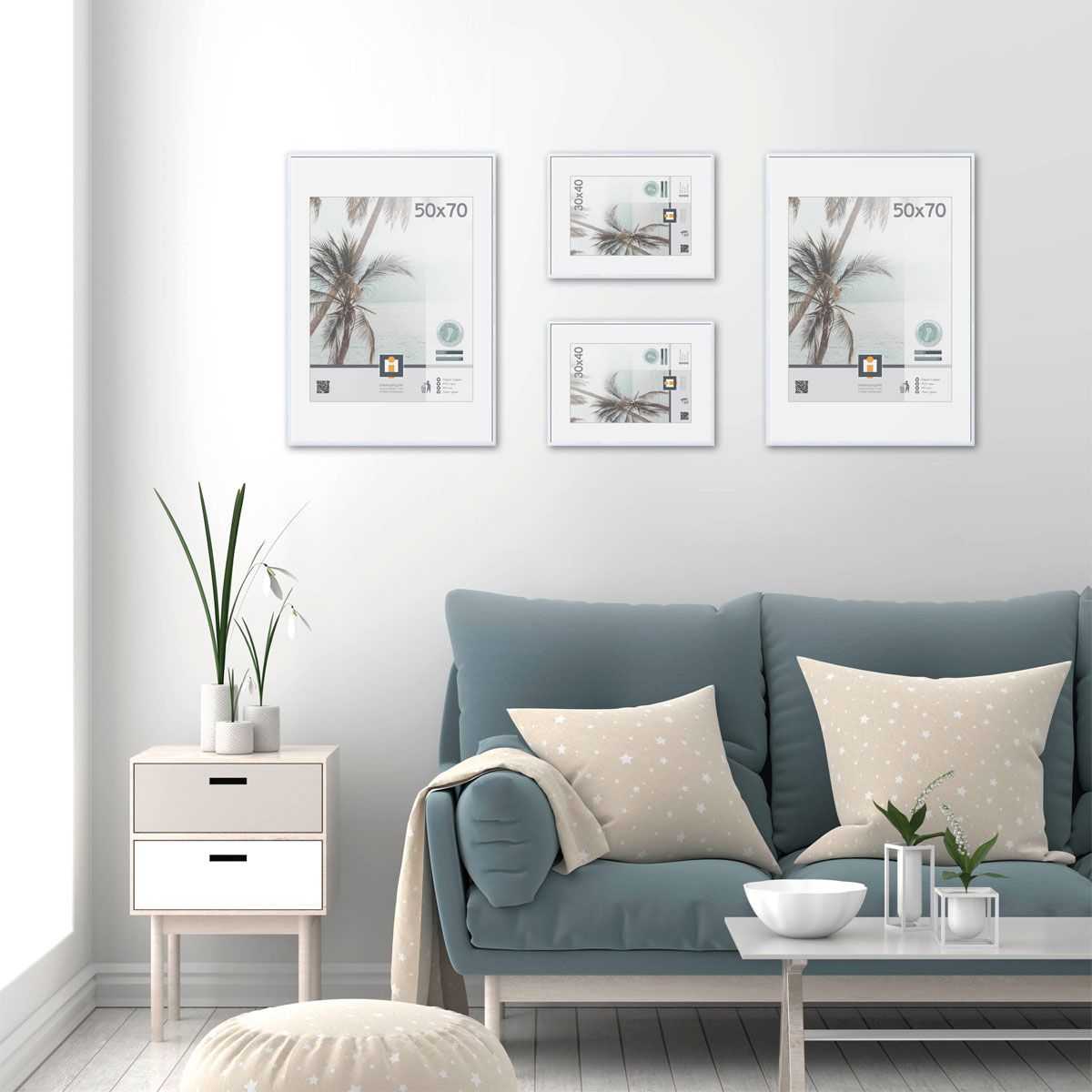 Bilderrahmen Kyoto 30x40 cm weiß Bild 2