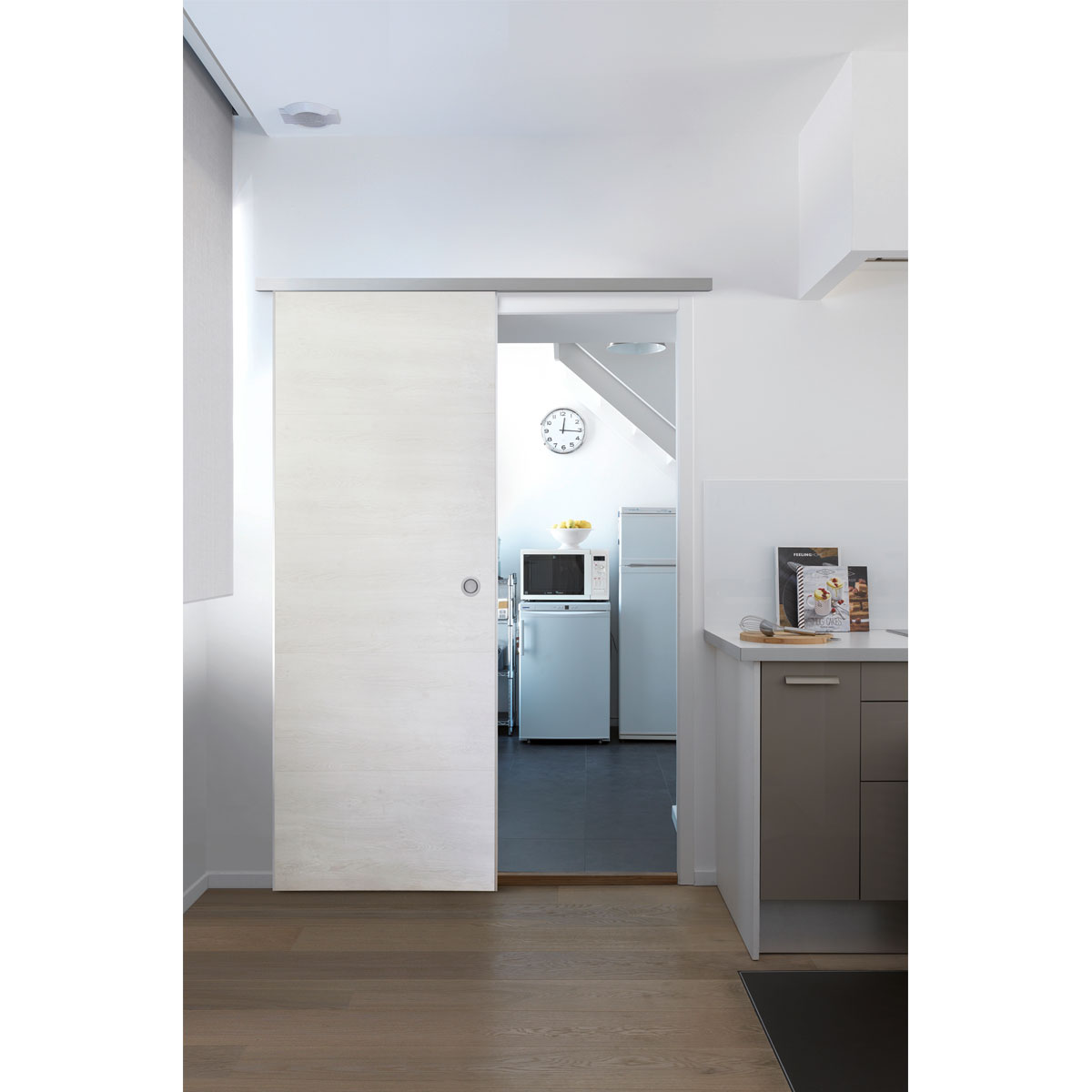 Grosfillex Schiebetür DoorInBox 87 x 217 Holz weiß