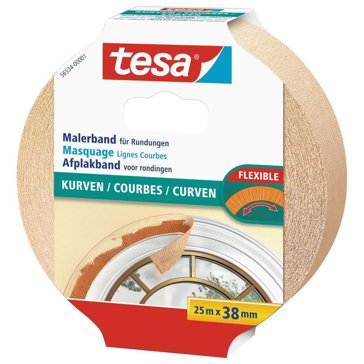 Tesa Maler-Krepp Flexible 25 m 38 mm Bild 2