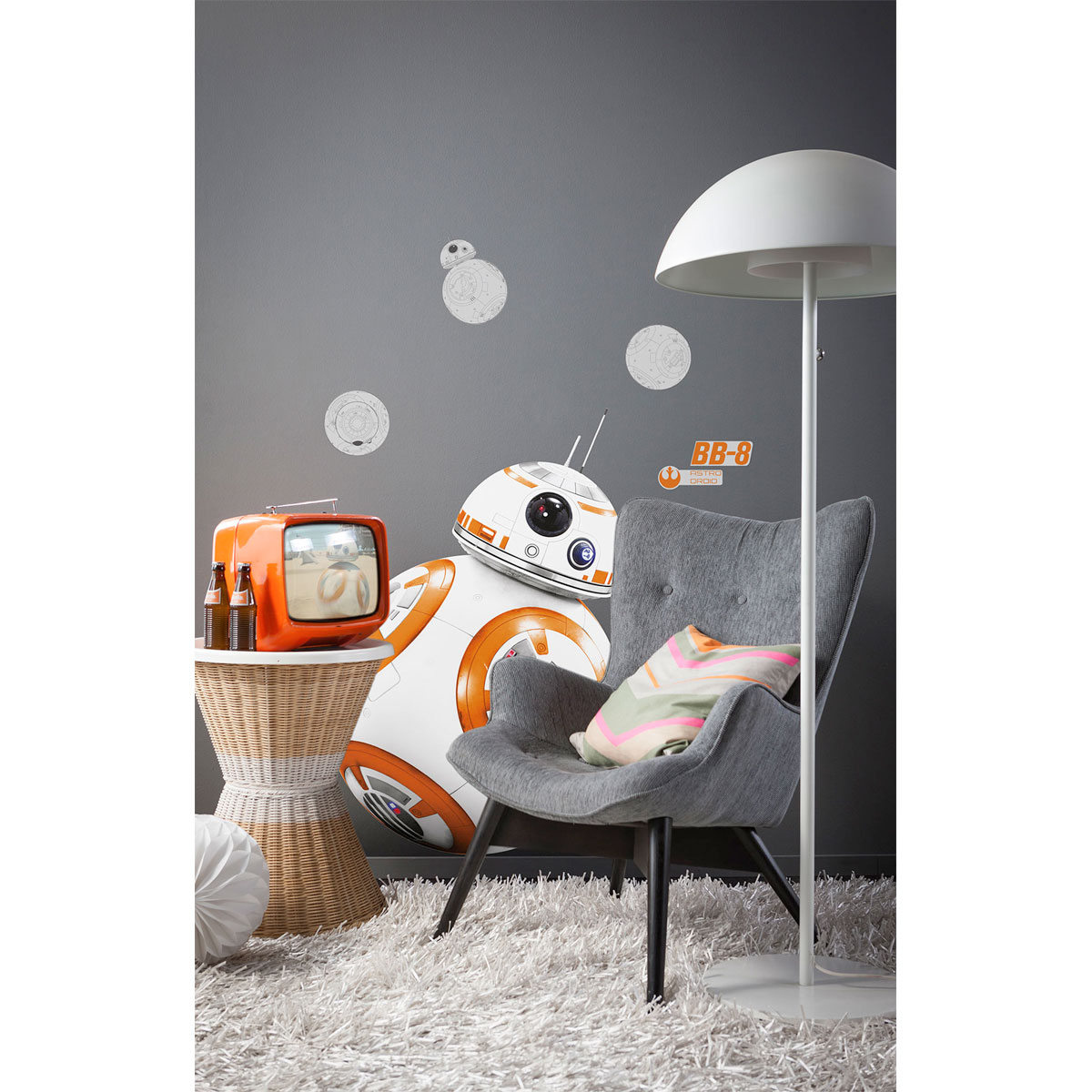 Komar  Wandtattoo Star Wars BB-8 100x70 cm