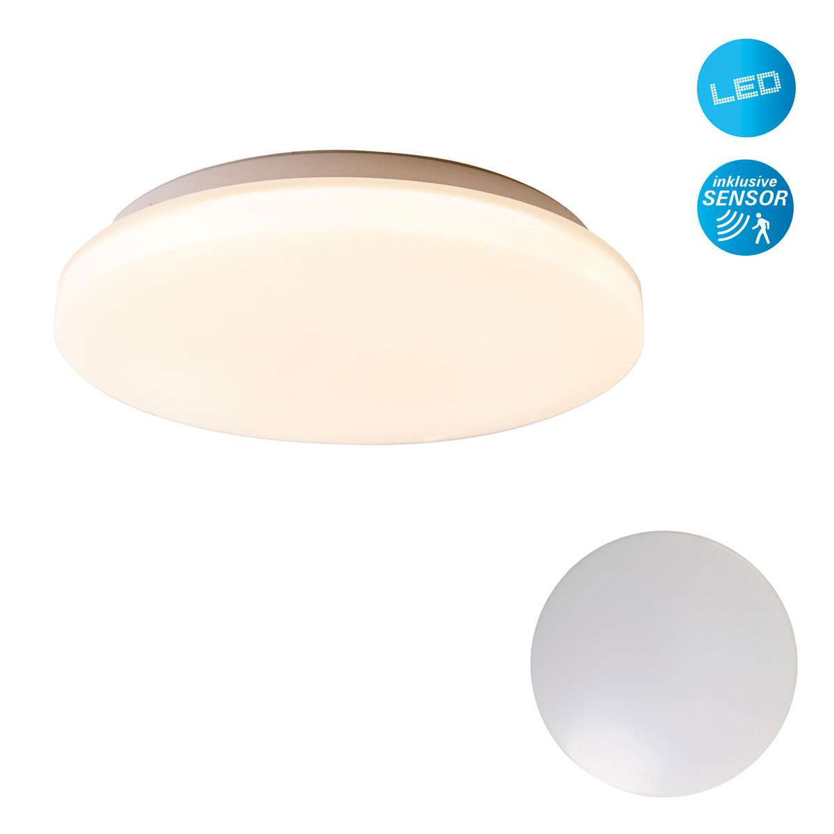 Naeve LED DL Fontana Metall/KS weissLxBxH: 30x30x6,2cm Bild 2