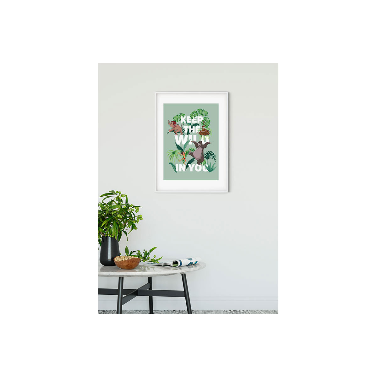 Komar  Wandbild Jungle Book Keep the Wild 50x70 cm