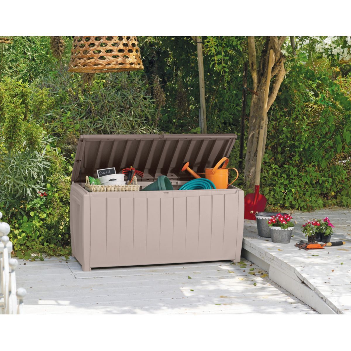 Kissen- und Gartenbox mit Sitz Novel Bild 3