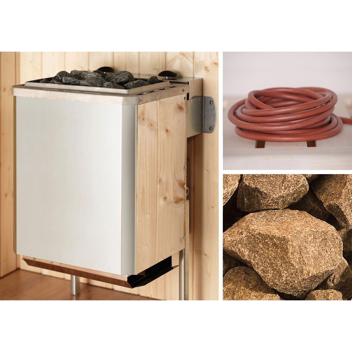 Weka  Massivholz-Sauna Valida Größe 3 Sparset 9,0 kW K inkl integrierter Steuerung Bild 4