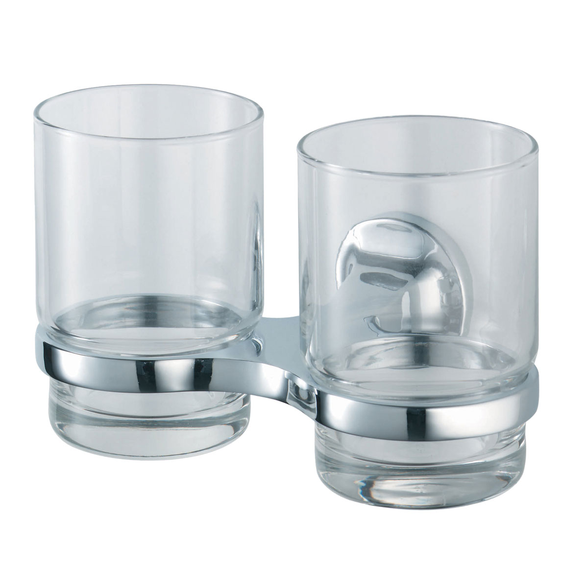 Haceka  Aspen Becherhalter doppelt Glas Chrom Bild 2