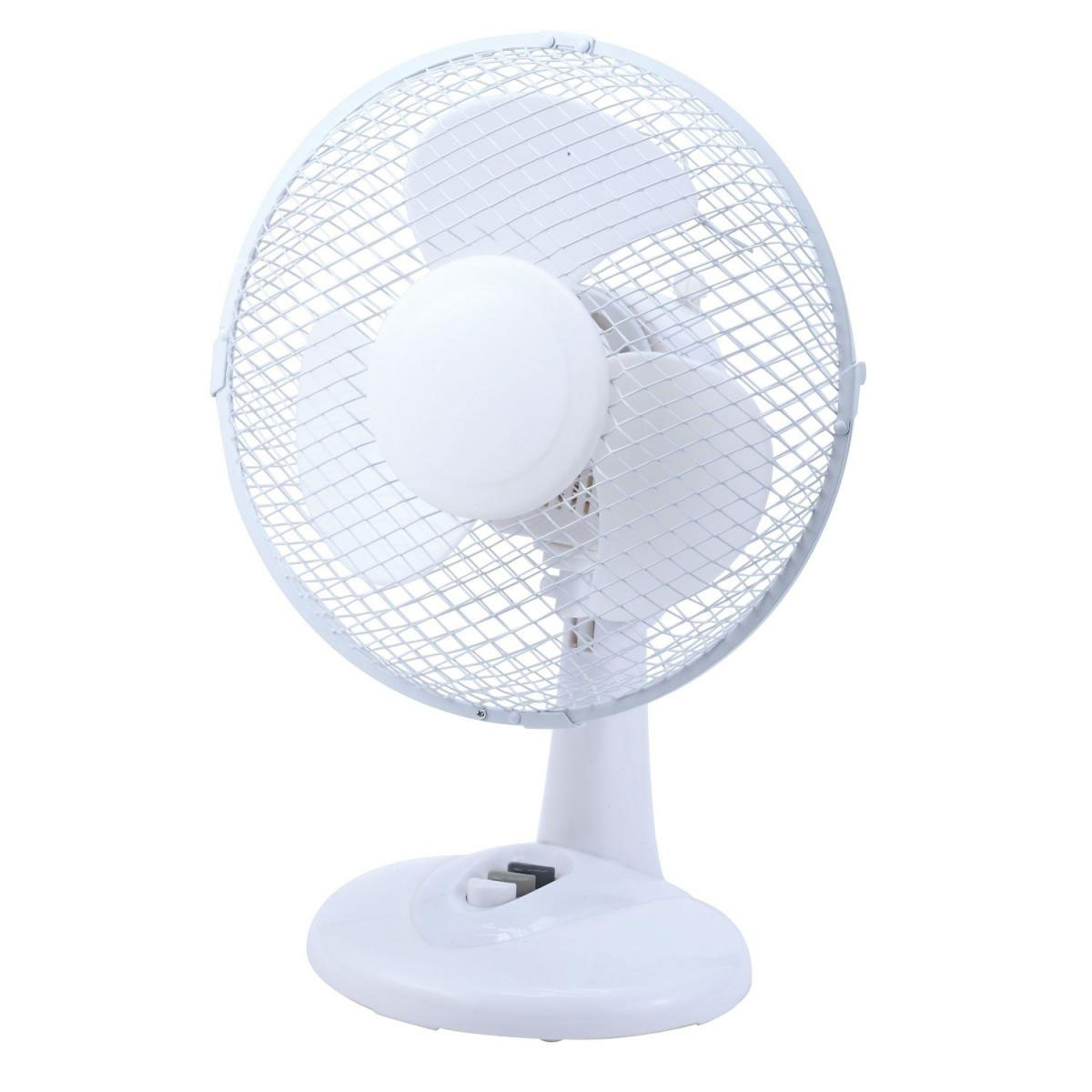 Flector Technik Tischventilator Jupiter Durchmesser 23 cm weiß