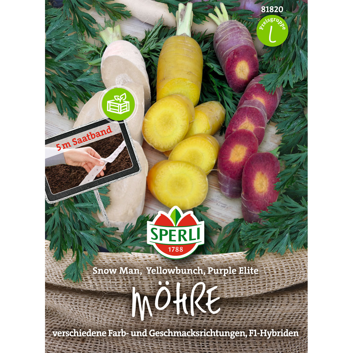 Sperli Möhren Sortiment 2 Saatband Version 1