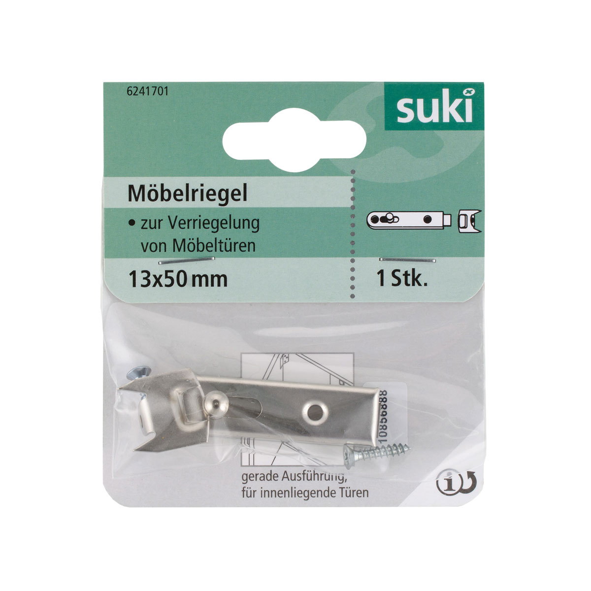 Suki Knopfriegel vernickelt 5 cm