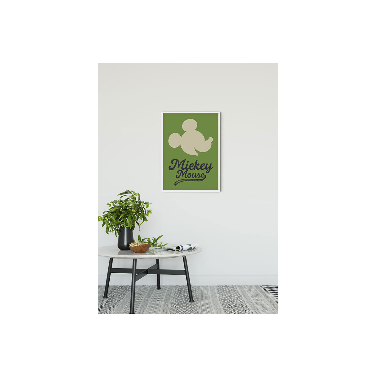 Komar  Wandbild Mickey Mouse Green Head 30x40 cm