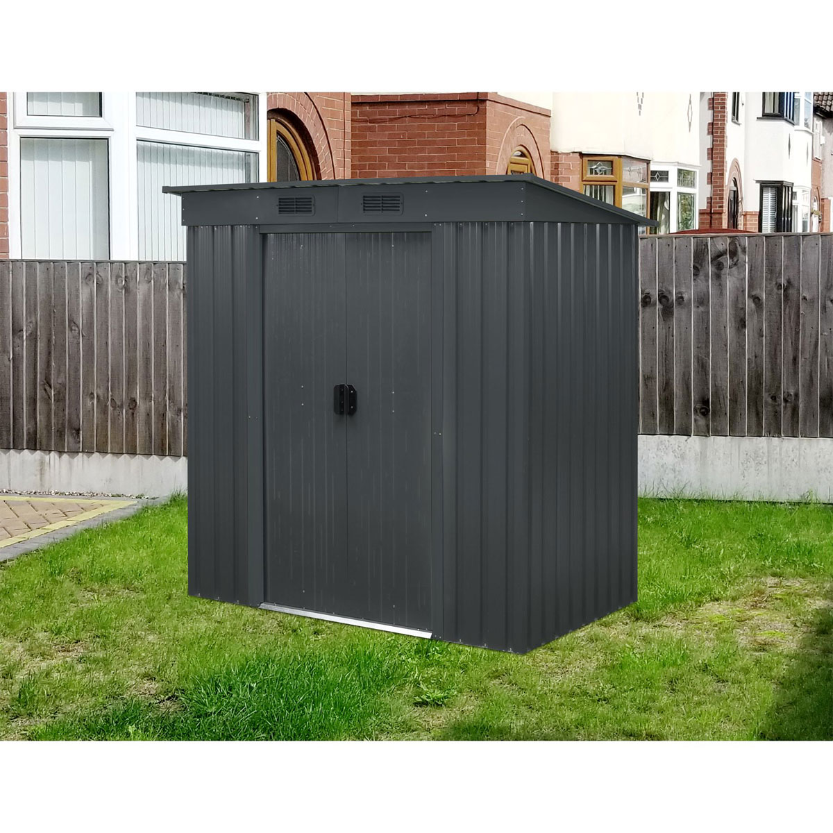 Pergart Gerätehaus Leipzig II 1,6 m² anthrazit matt Bild 5