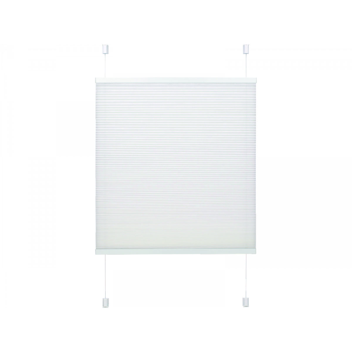 Gardinia Plissee Easyfix mit 2 Bedienschienen 90 x 130 cm weiß Bild 2