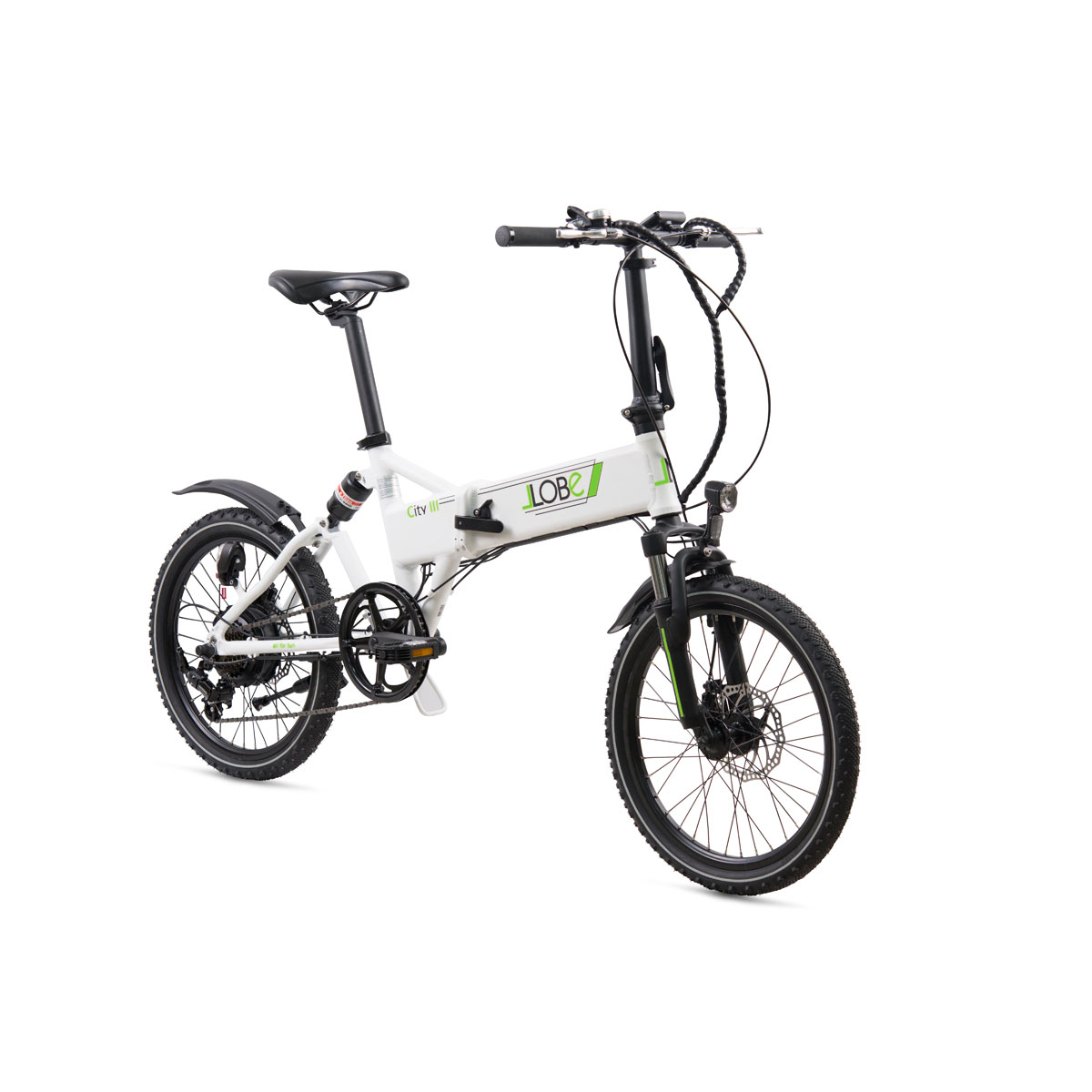 LLobe City E-Bike „III“ , faltbar, weiß