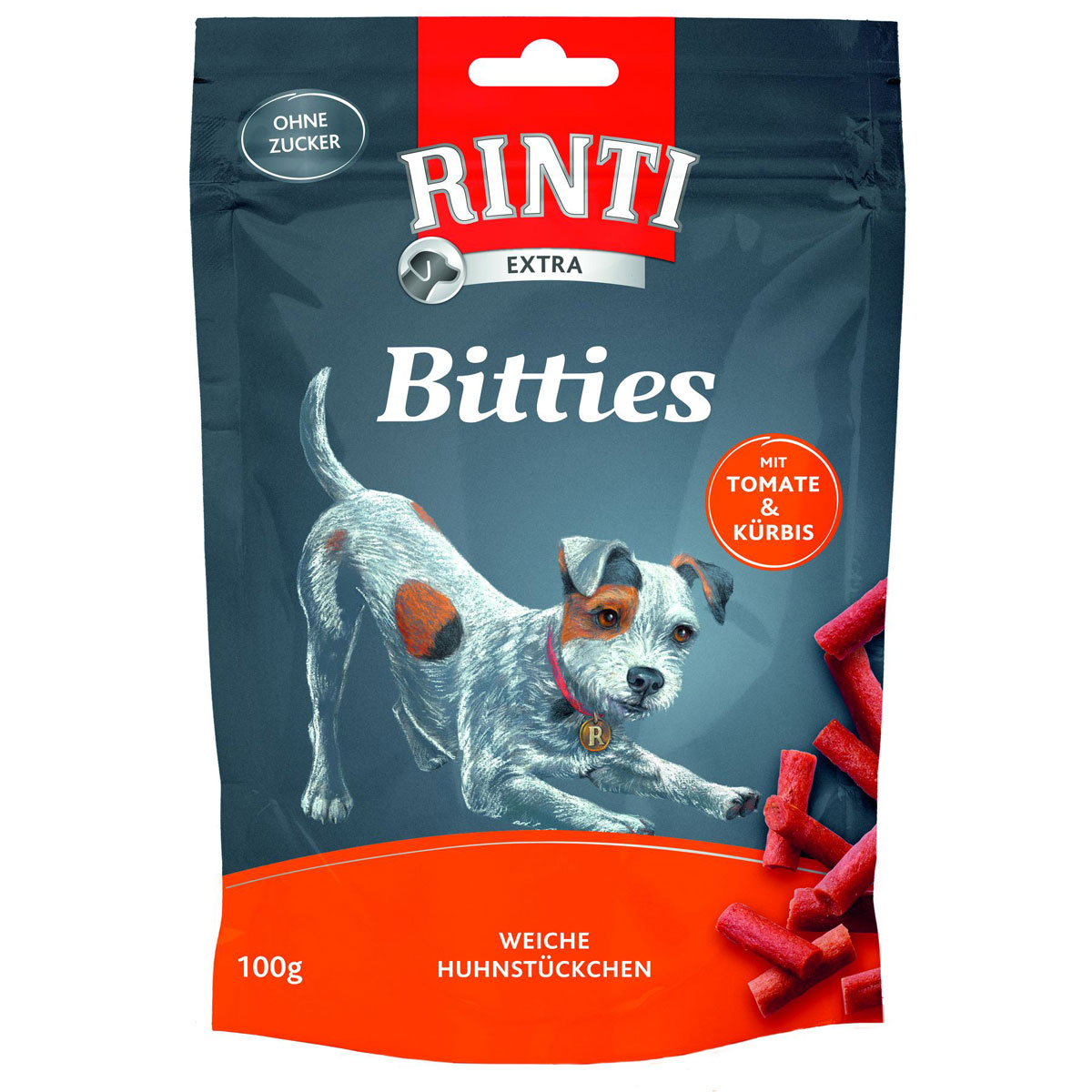 Rinti  Snack Bitties Huhn Tomate Kürbis 100g