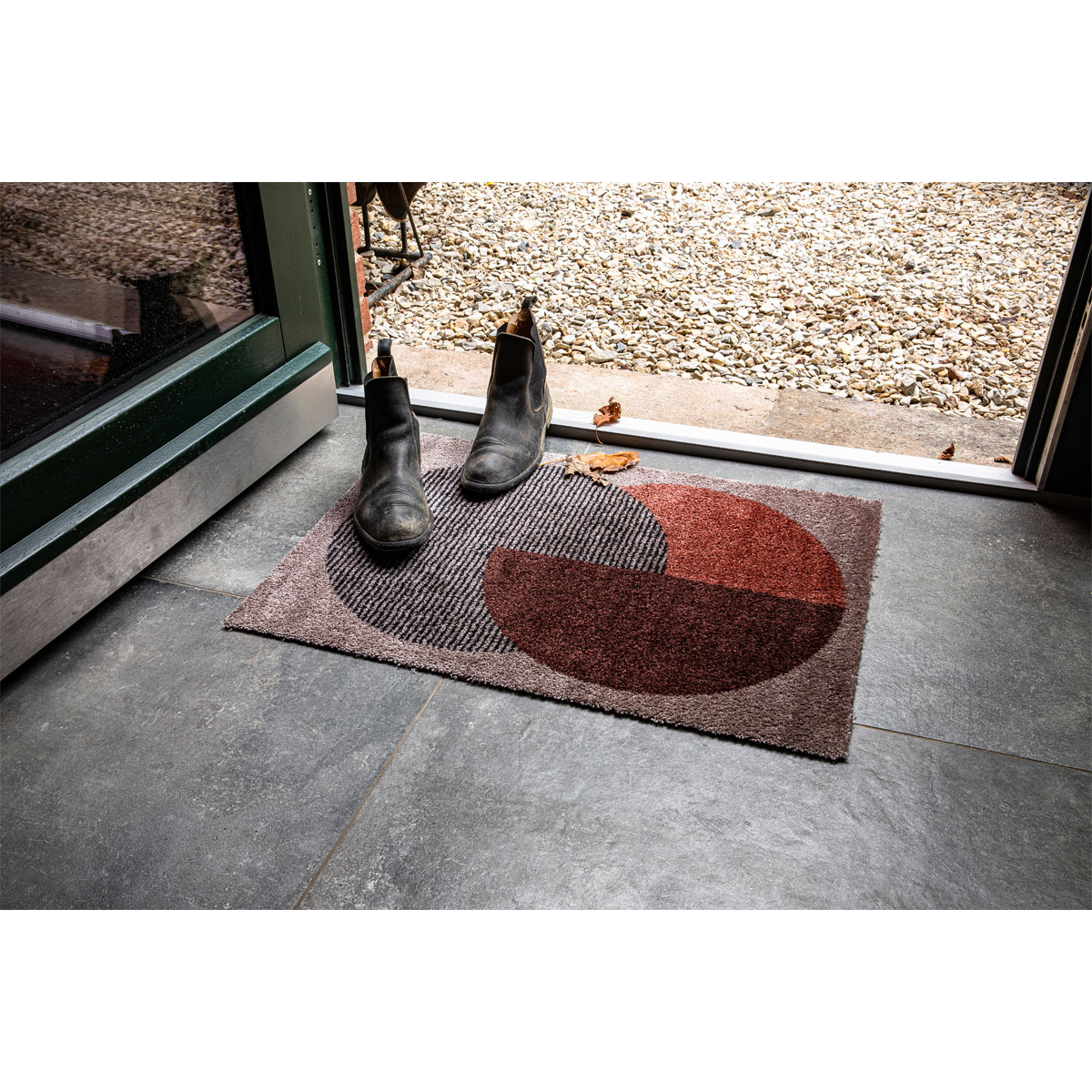 Schöner Wohnen  Schmutzfangmatte Manhattan 67x100 cm Semi-Circle beige-terracotta Bild 4