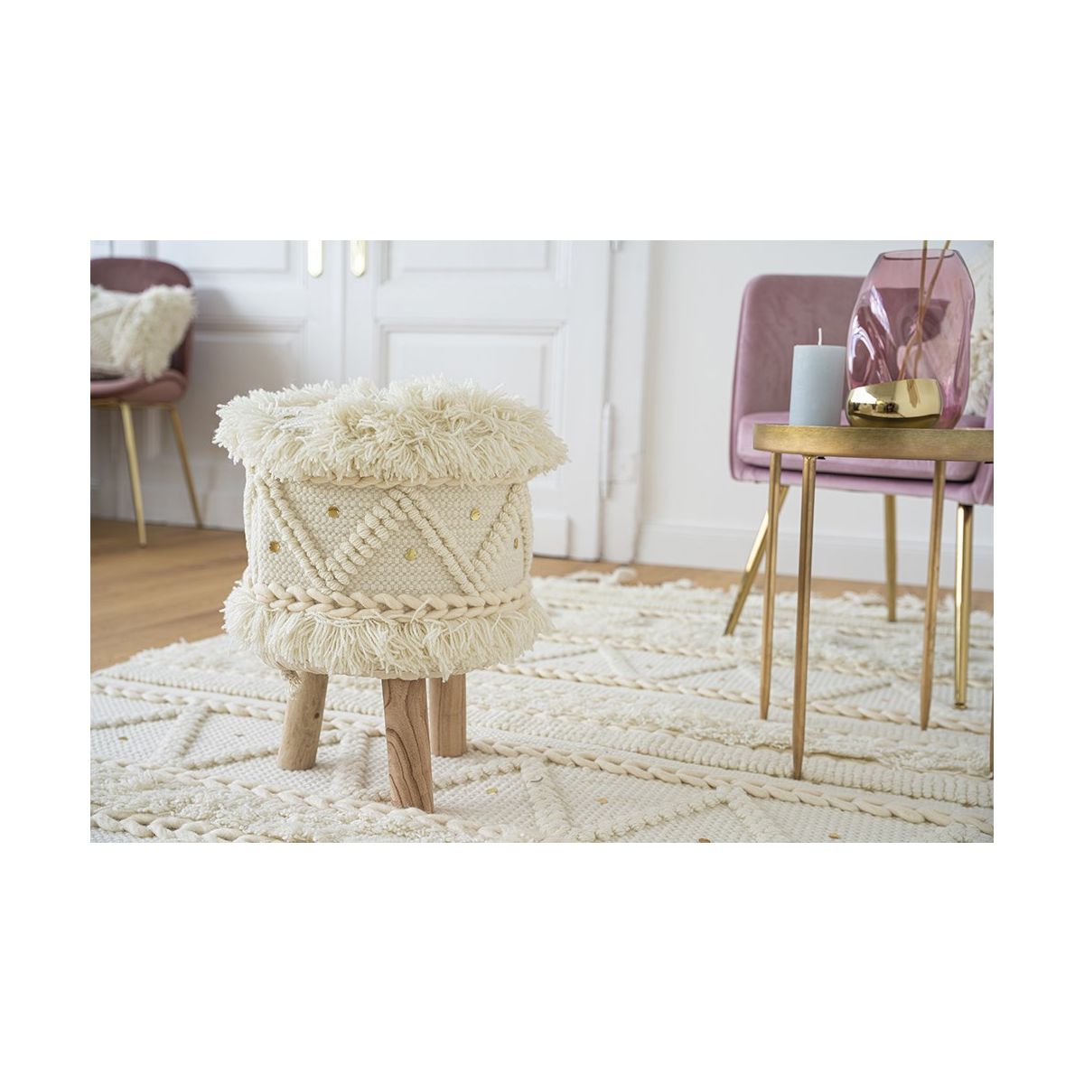 Hocker Bohist 525 creme Bild 2