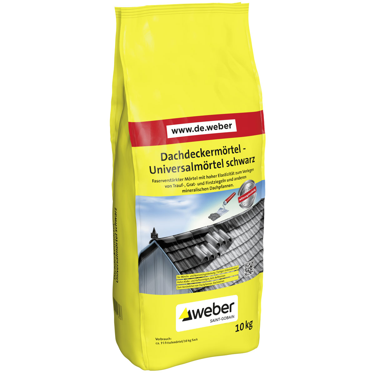 Weber  Dachdeckermörtel anthrazit 10 kg