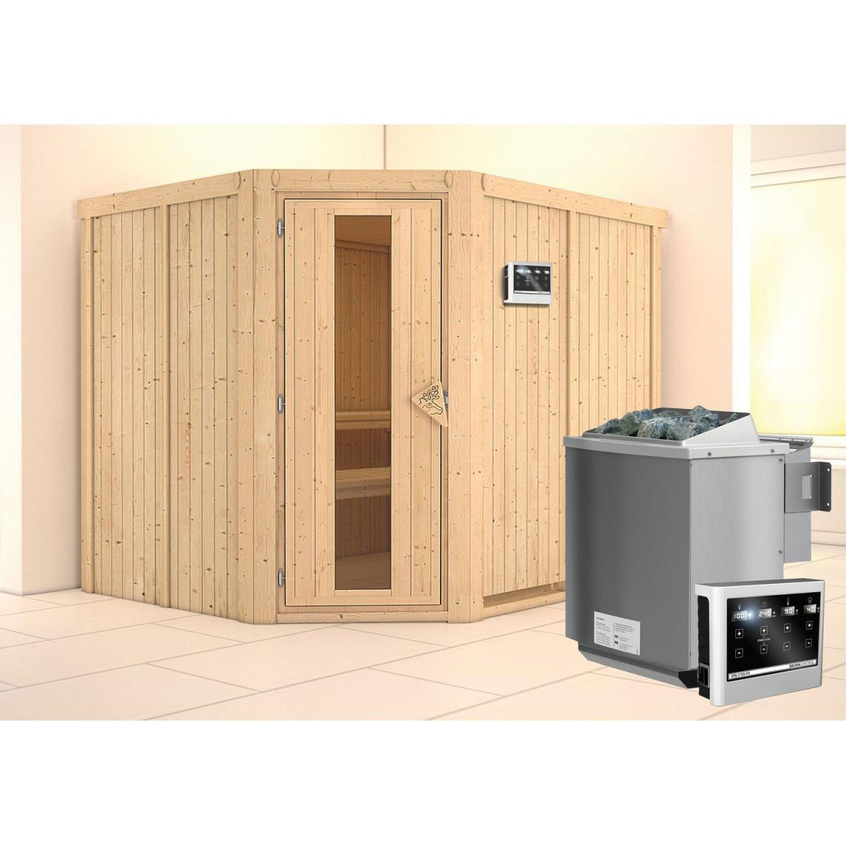 Karibu Malin Eckeinstieg Tür gedämmt ohne Kranz Bild 1