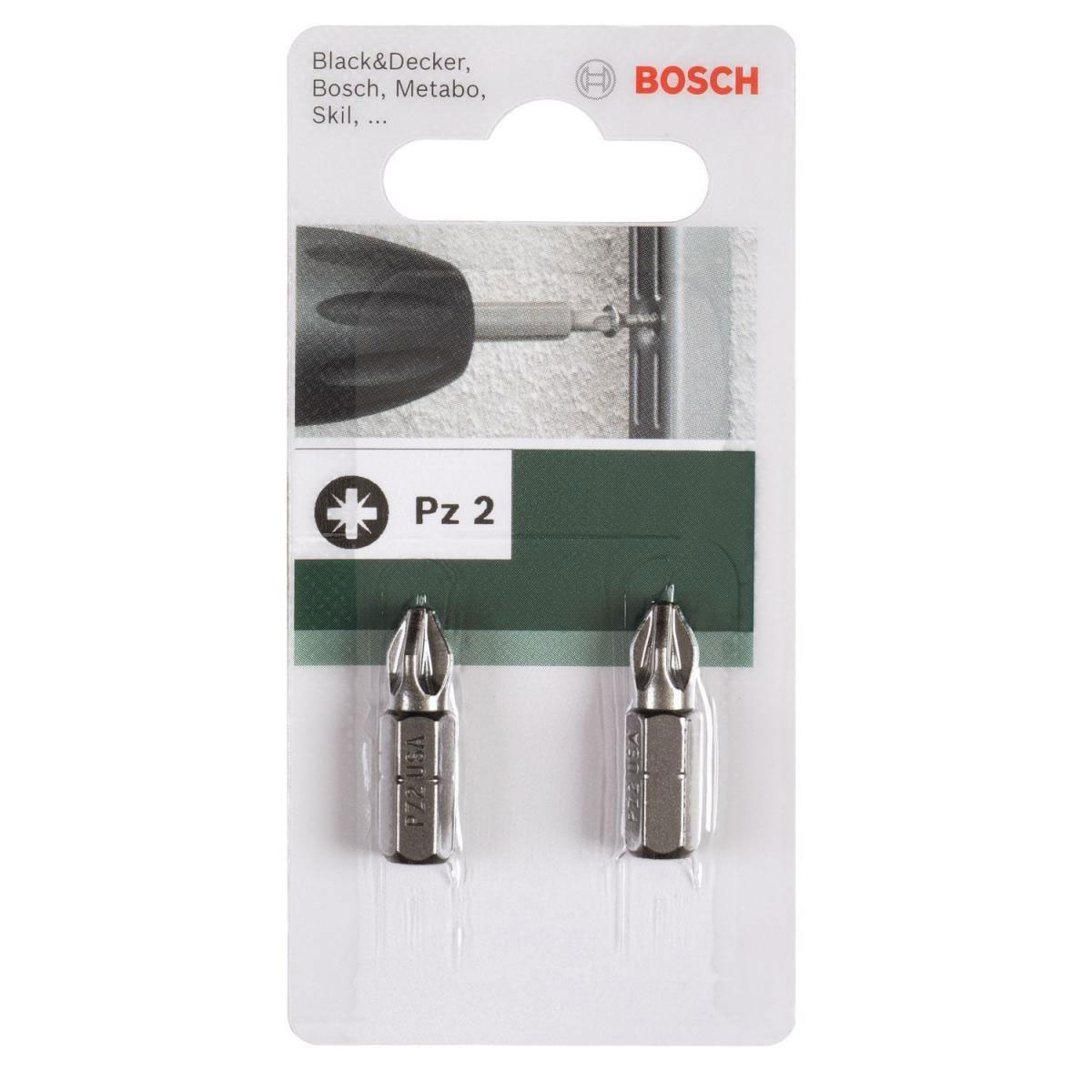 Bosch  Kreuzschlitz-Bit 1/4 Hartmetall Pz2 25 mm Bild 4