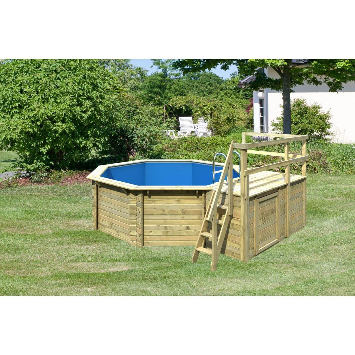 Karibu Pool 1 Variante C inkl Sonnenterrasse