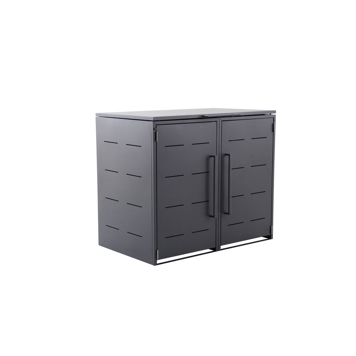 Durabil  Metall-Mülltonnenbox Design für 2 x 240l