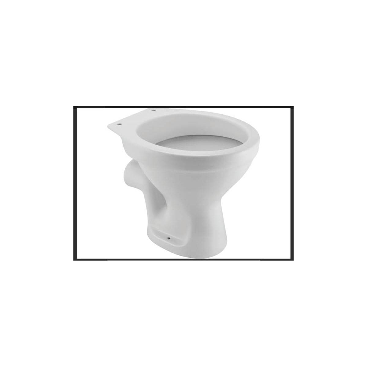 Stand-WC Tiefspueler Keramik mit Spülrand Abgang waagrecht