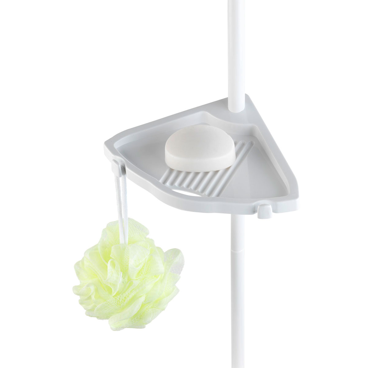 Wenko Teleskop Duschecke Easy weiß mit 4 Ablagen Bild 3