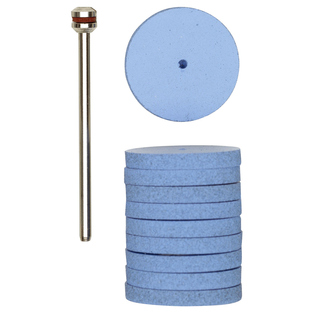 Proxxon Micromot Silikon-Polierscheiben Rad Durchmesser 22 mm 10 Stück mit Träger