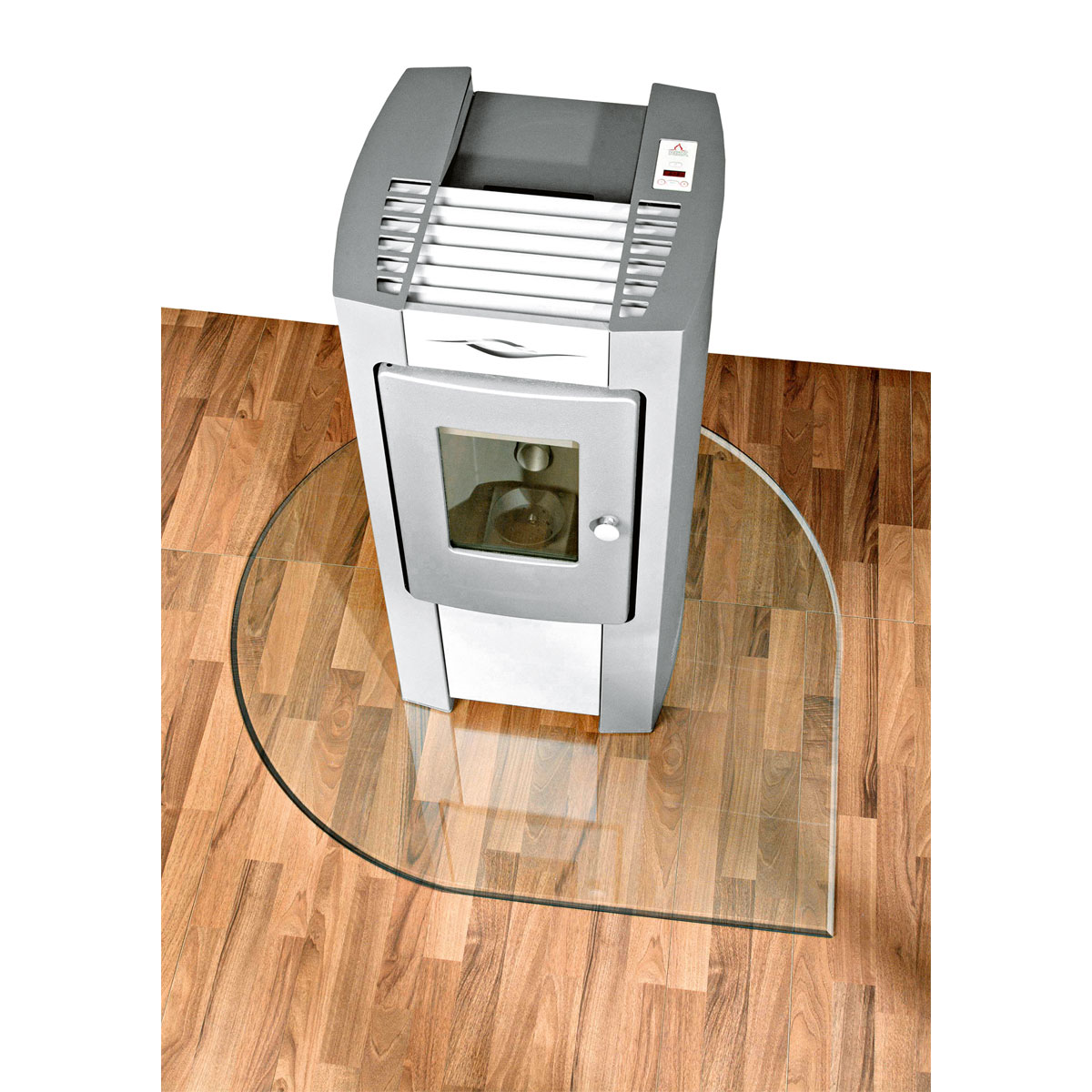 Glasbodenplatte Tropfenform 110 x 110 cm