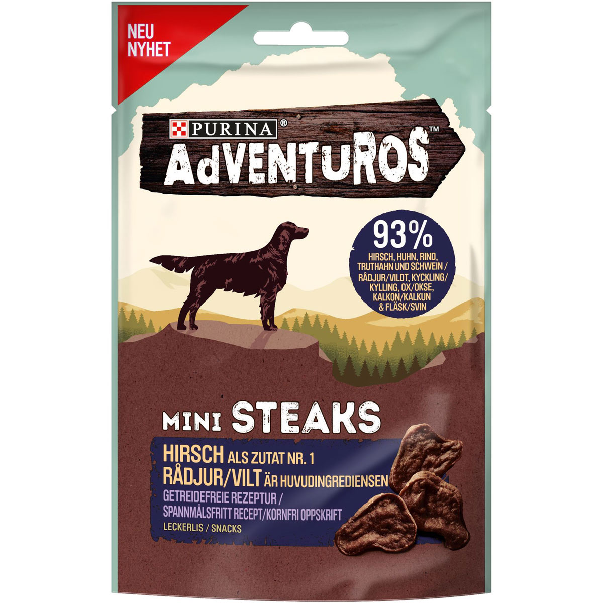 Adventuros Mini Steaks Hirsch 70g