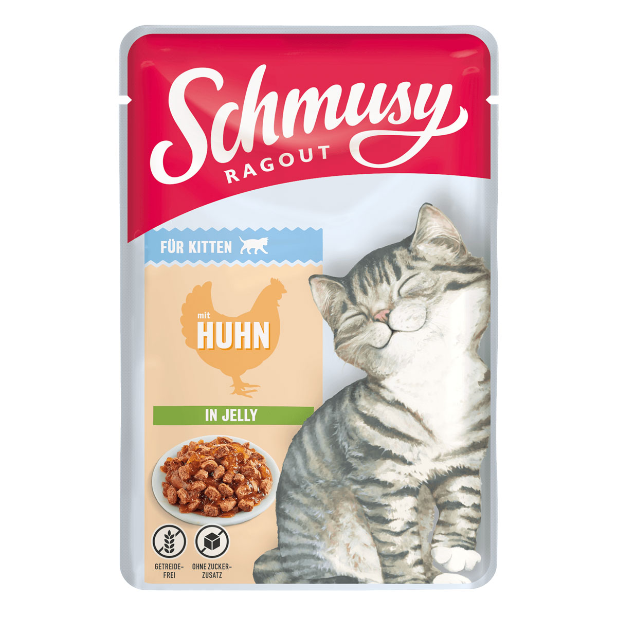 Schmusy Ragout Kitten mit Huhn in Jelly 100g