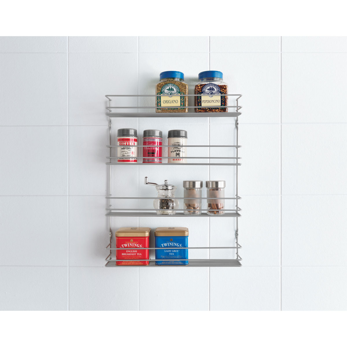 Metaltex Gewürzregal Pepito 36 x 45 x 8 cm silber Bild 3