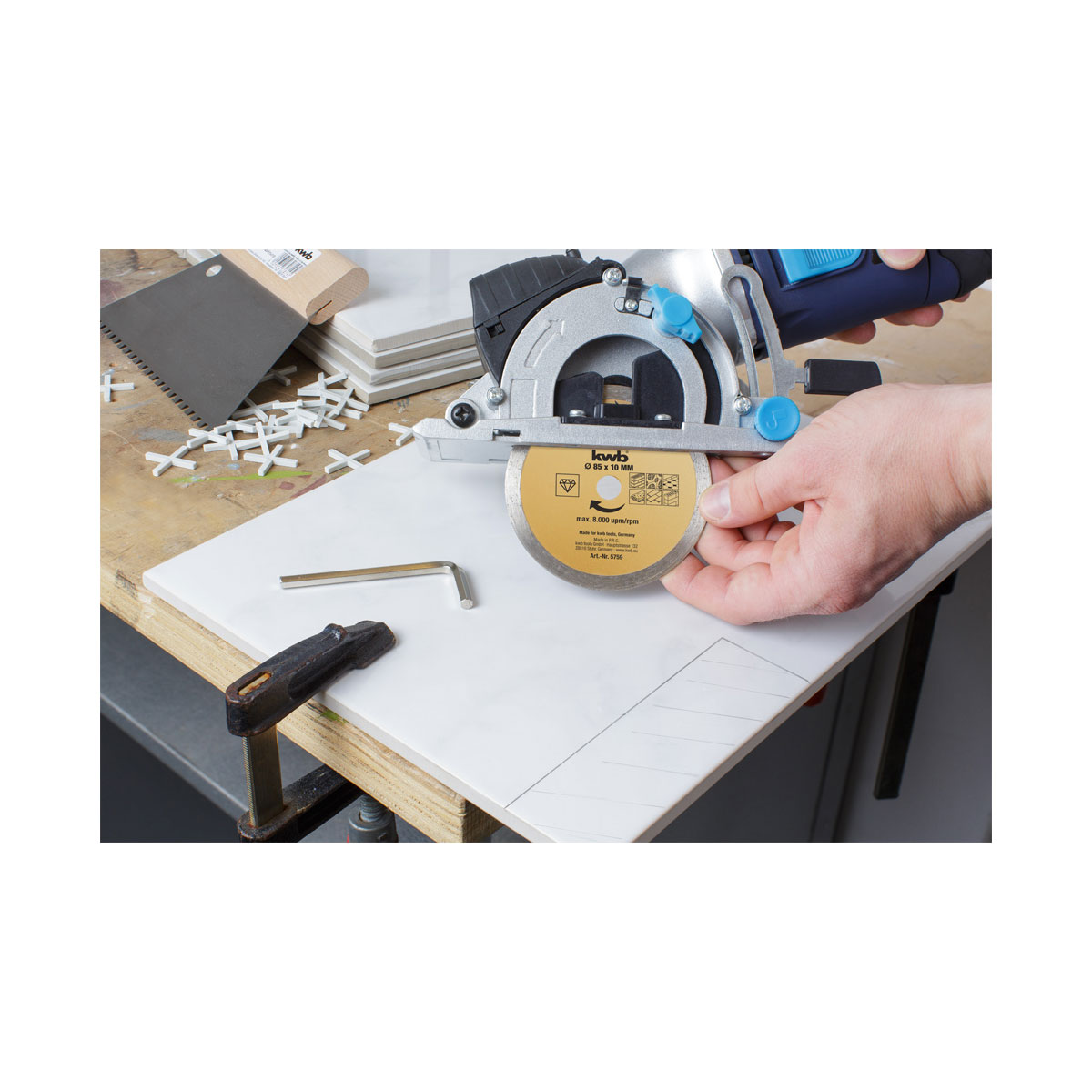 kwb  Mini-Kreissäge Set 5 teilig Bild 3