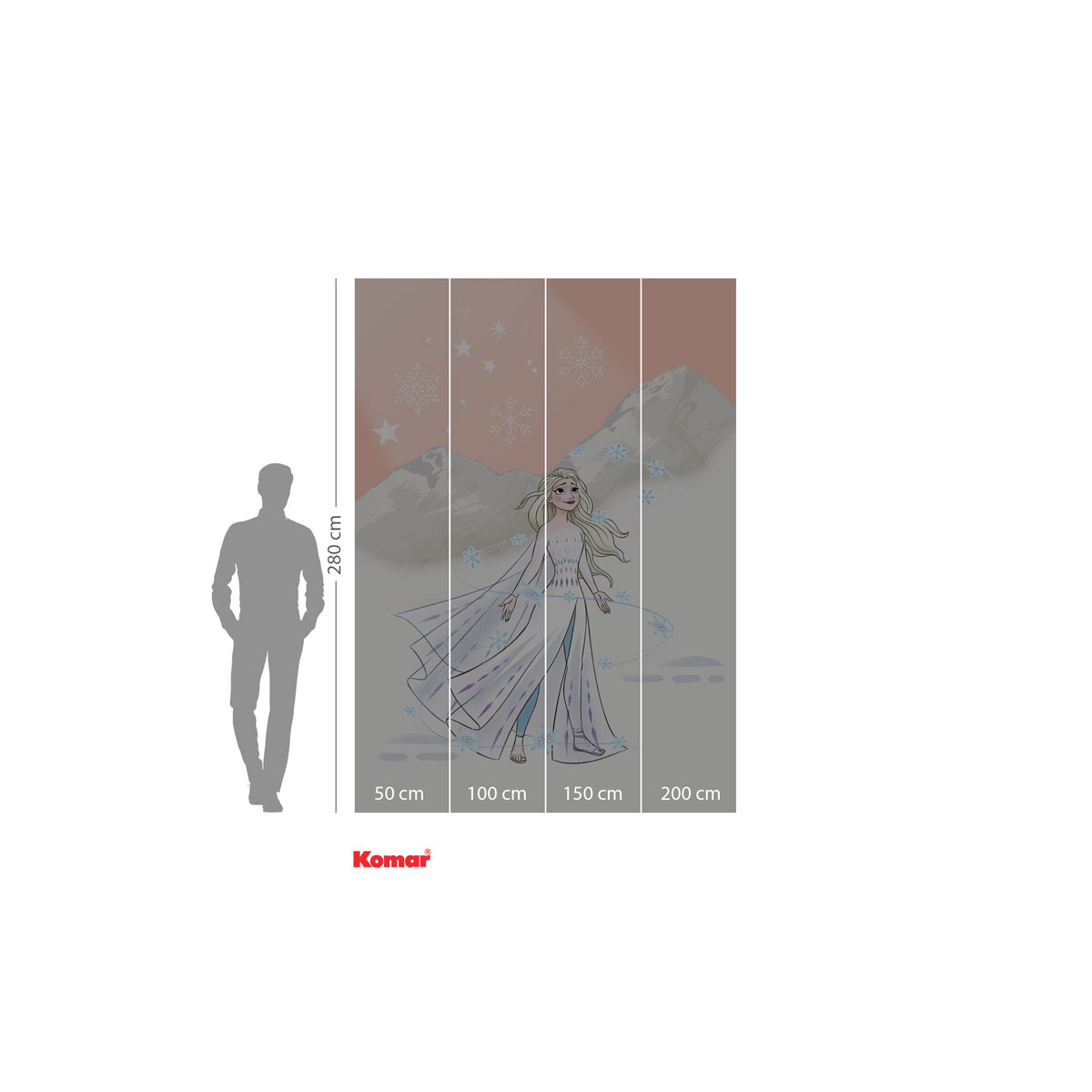 Komar  Vlies Fototapete Frozen Winter Magic 200x280 cm Bild 3