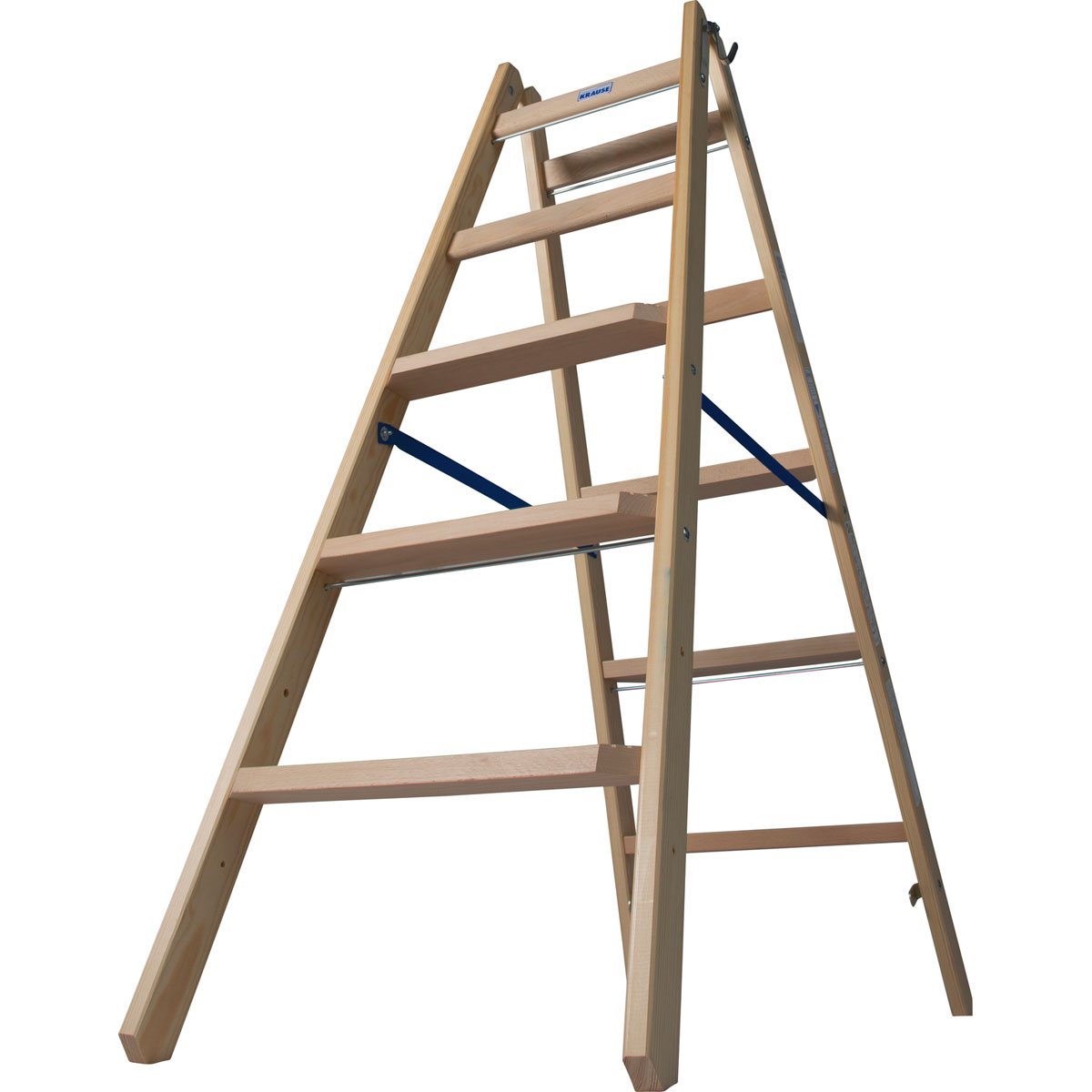 Krause STABILO HOLZ STUFEN/SPROSSEN DOPPELLEITER 2 x 5 Bild 3